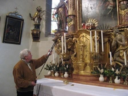 Innenraum  der Kirche vor dem Umbau